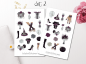 Preview: Girl Witch Sticker Set